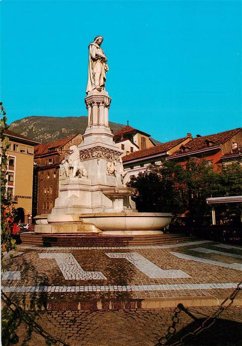 Bolzano Bozen Suedtirol IT Monumento a Walther von der Vogelweide Denkmal