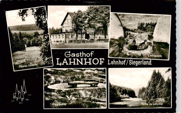 Lahnhof Gasthof Lahnhof Oberes Lahntal Lahnquelle Siegquelle Lahntalpartie
