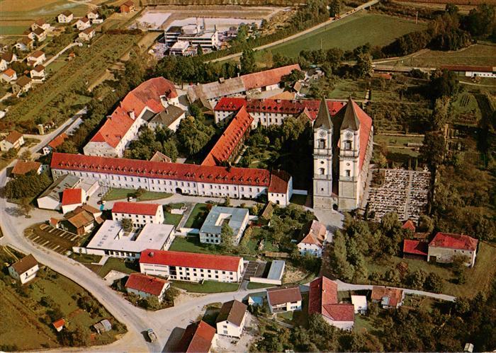 Niederaltaich Donau Benediktinerabtei Fliegeraufnahme