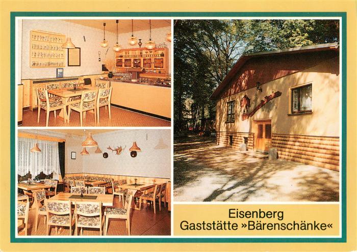 Eisenberg  Thueringen Gaststaette Baerenschaenke Gastraeume