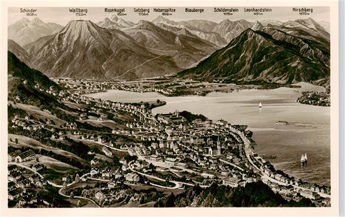 Tegernsee Bayern Panoramakarte