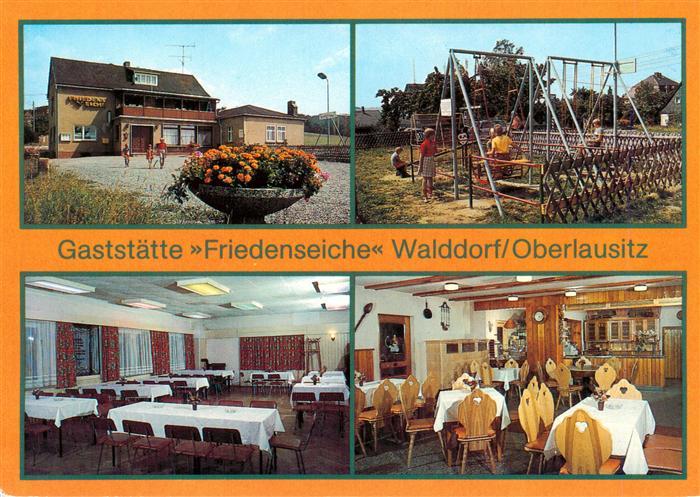 Walddorf Eibau Oberlausitz Gaststaette Friedenseiche Gastraeume Kinderspielplatz