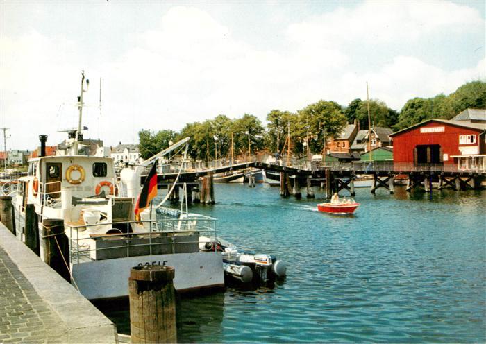 Eckernfoerde Ostseebad Binnenhafen