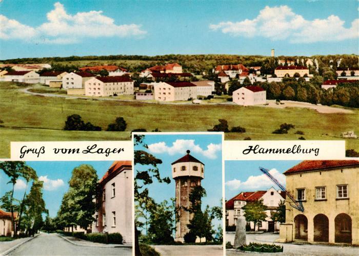 Lager Hammelburg Panorama Strassenpartie Wasserturm