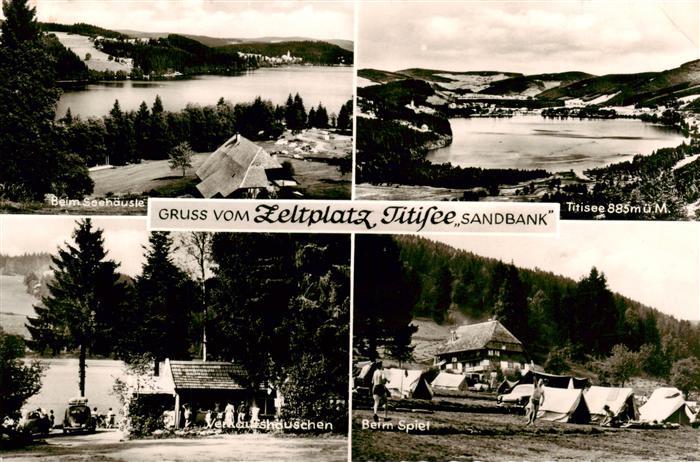 TITISEE Schwarzwald BW Zeltplatz Titisee Sandbank Beim Seehaeusle Verkaufshaeusc