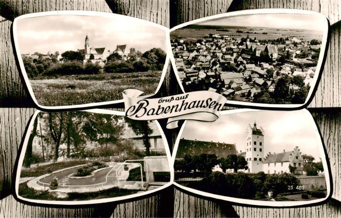 Babenhausen Westfalen Kirchen Panorama Brunnen