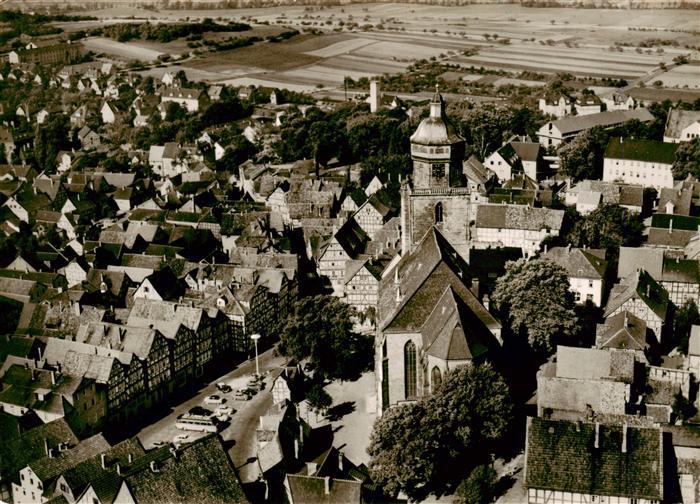 Homberg Efze Teilansicht Hoehenluftkurort mit Kirche