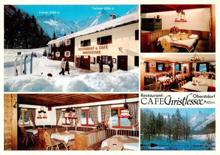 OBERSTDORF Bayern Restaurant Cafe Christlessee Gastraeume