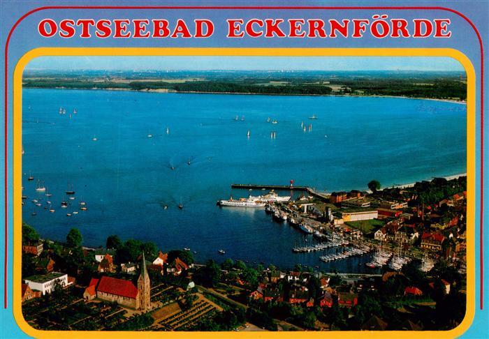 Eckernfoerde Ostseebad Fliegeraufnahme