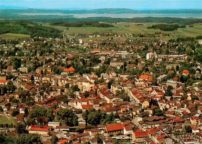Traunstein Oberbayern Fliegeraufnahme