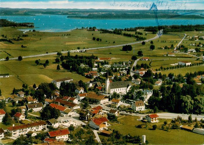 Bernau Chiemsee Fliegeraufnahme