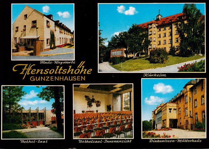 Gunzenhausen Altmuehlsee Hensoltshoehe Haus Wegwarte Kurheim Bethel Saal Innenan