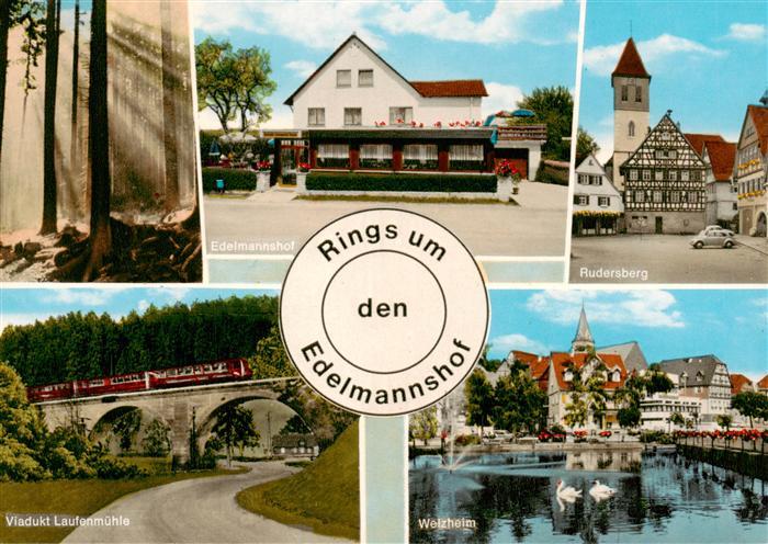 Rudersberg Wuerttemberg Edelmannshof Viadukt Laufenmuehle Rudersberg Welzheim