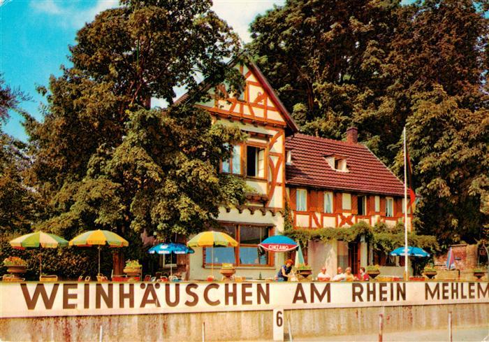 Mehlem Godesberg Bonn Weinhaeuschen am Rhein