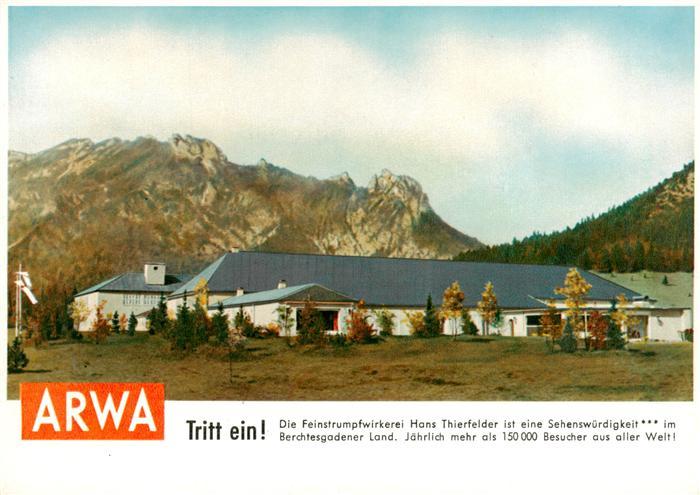 BERCHTESGADEN Bayern ARWA Feinstrumpfwirkerei Hans Thierfelder