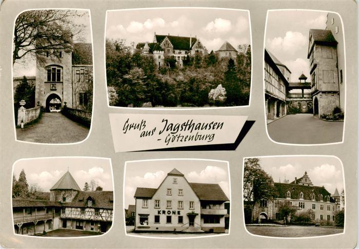 Jagsthausen Jagst Goetzenburg Teilansichten Gasthof Krone