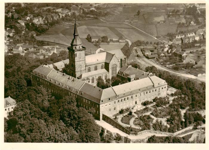 Siegburg Benediktinerabtei Michaelsberg Fliegeraufnahme