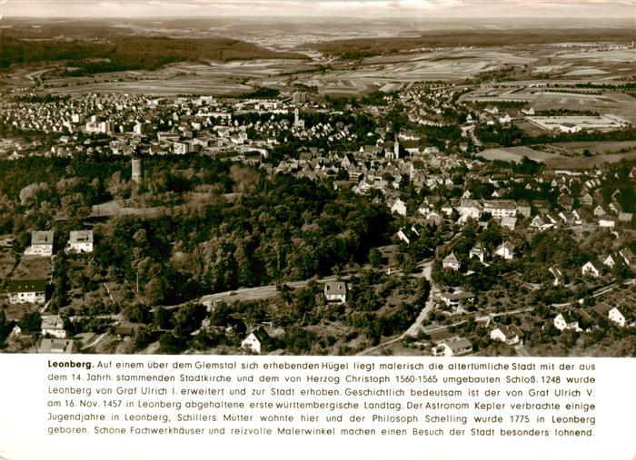 Leonberg  Wuerttemberg Fliegeraufnahme