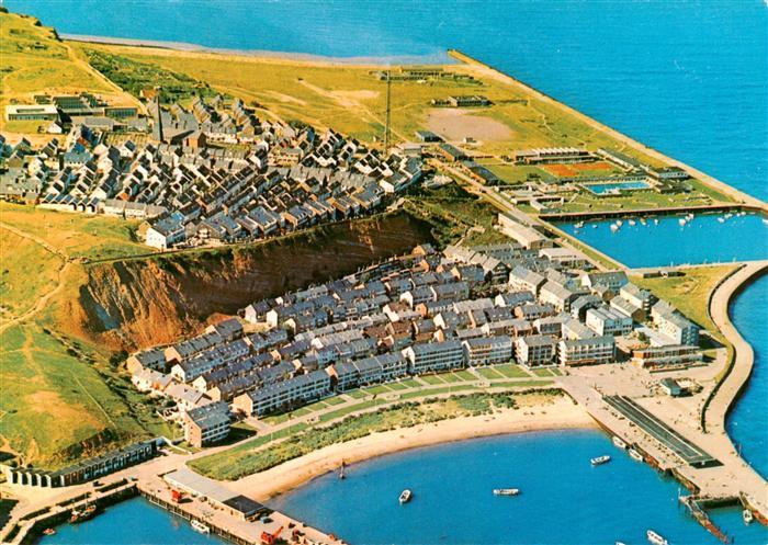 Insel Helgoland Fliegeraufnahme mit Unter und Oberland