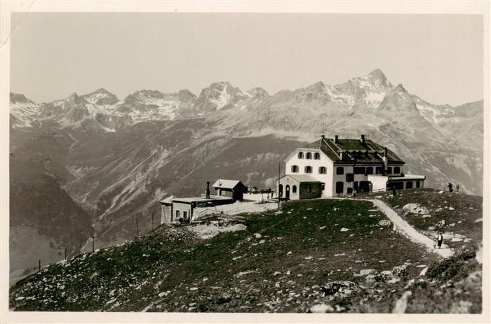 Muottas-Kulm Muottas Muragl Muottas Mura Hotel Muottas Kulm mit Piz Ot Feldpost