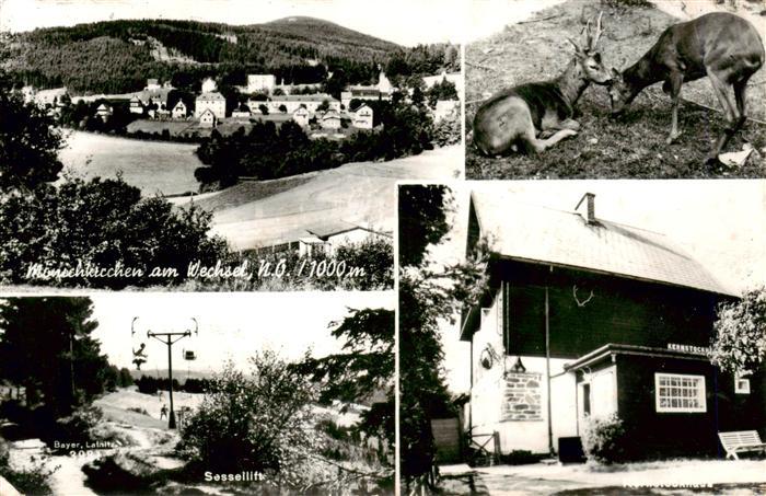 Moenichkirchen Niederoesterreich AT Panorama Sessellift Gasthaus Steinboecke