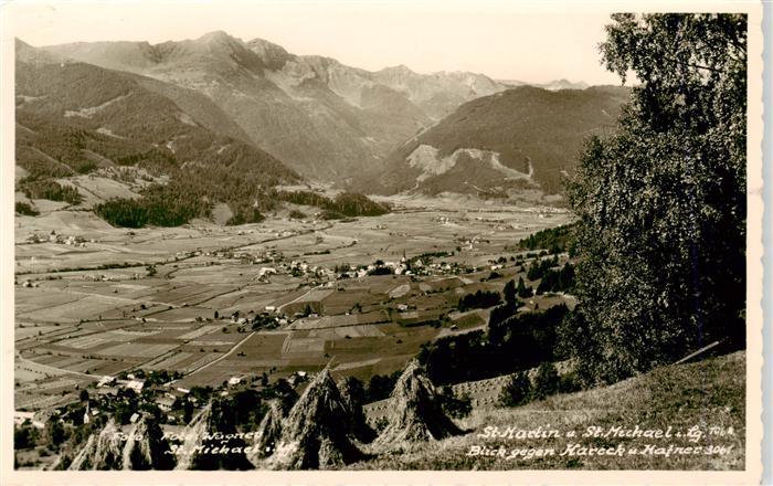 Kareck Katschberg Rennweg AT Panorama St Martin und St Michael