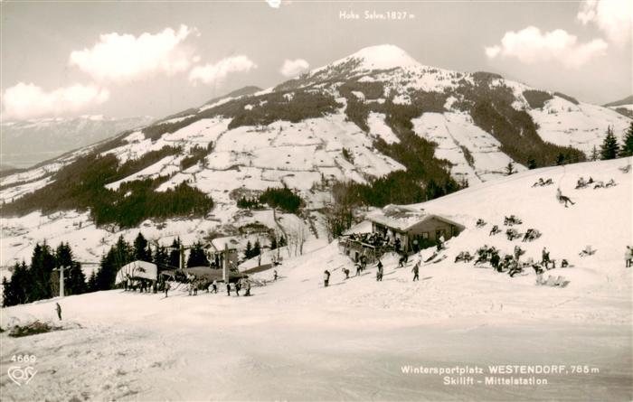 Westendorf Tirol Skilift Mittelstation