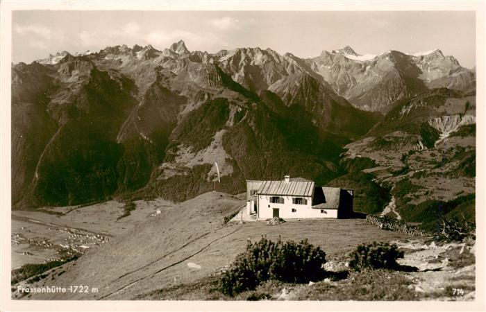 Frassenhuette 1740m Bludenz Vorarlberg AT Panorama