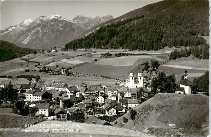 Steinach Brenner Tirol AT Panorama Berg und Skilift