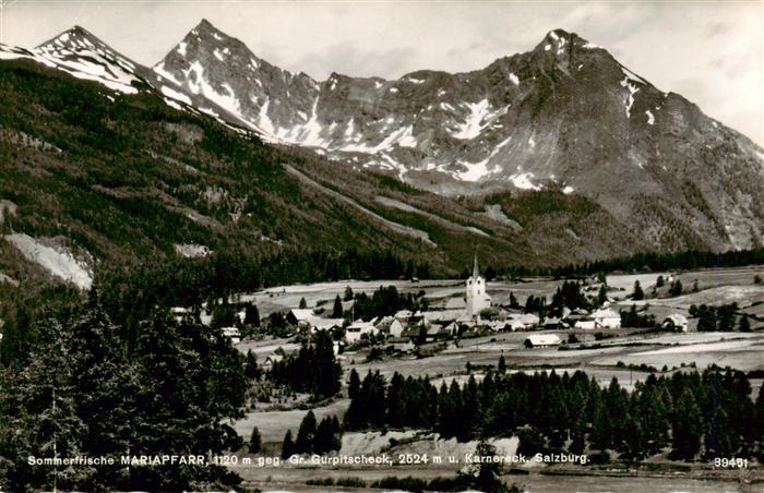 Mariapfarr AT mit Gr Buerpitscheck und Karnereck