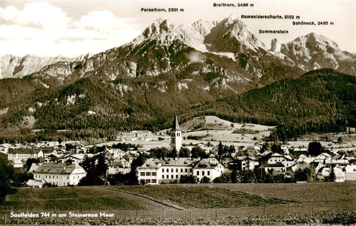 Saalfelden Steinernes Meer AT Panorama mit Persalhorn Breithorn Sommerstein Scho