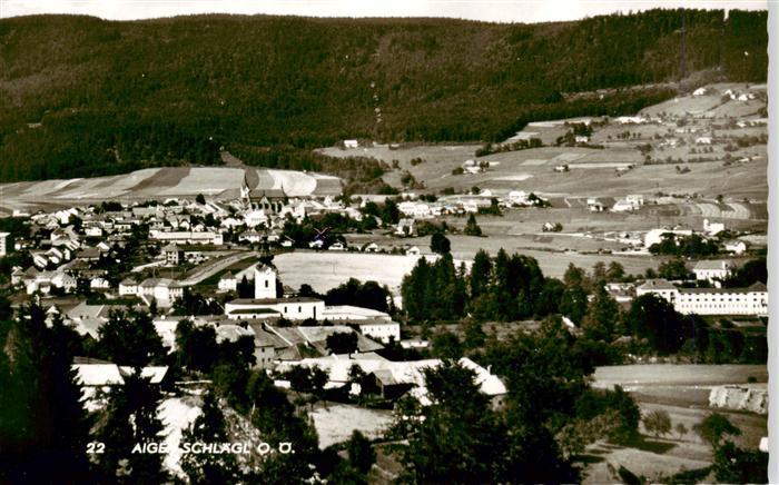 Aigen-Schlaegl Muehlviertel Oberoesterreich AT Fliegeraufnahme