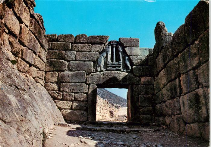 Mykene Mikene Greece Loewentor