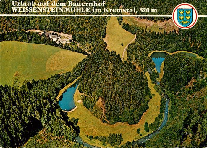 Albrechtsberg Grossen Krems AT Weissensteinmuehle Fliegeraufnahme