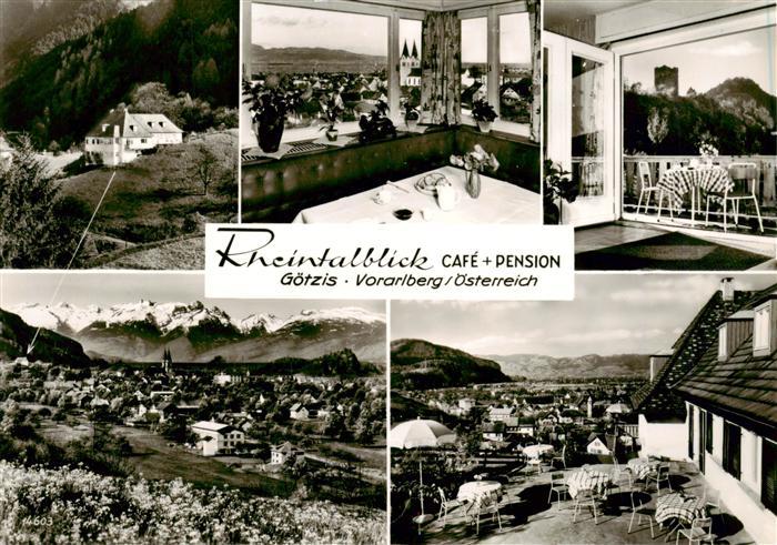 Goetzis Meschach Vorarlberg AT Rheintalblick Cafe und Pension Gastraeume Terrass