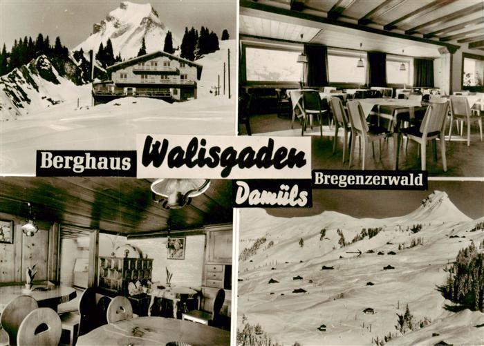 Damuels Vorarlberg AT Berghaus Walisgaden Gastraeume Panorama
