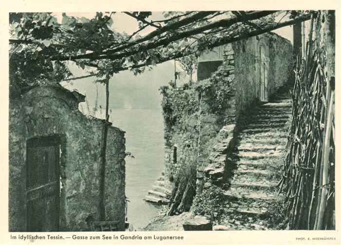 Gandria Lago di Lugano Gasse zum See