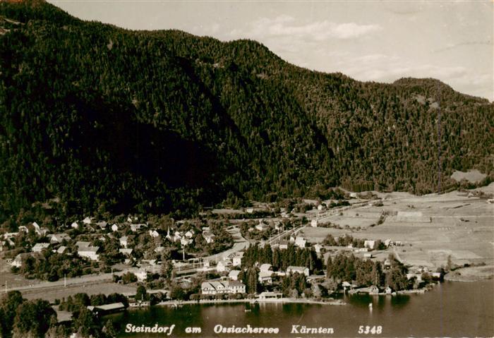 Steindorf Ossiacher See Kaernten AT Fliegeraufnahme