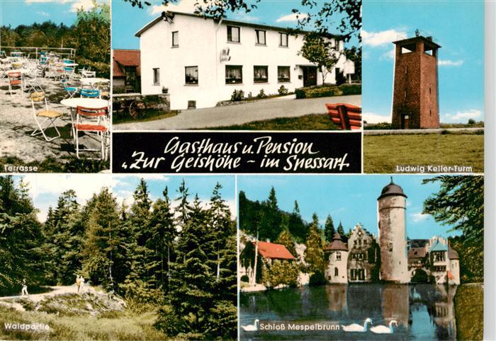 Oberwintersbach Dammbach Aschaffenburg Gasthaus Pension Zur Geishoehe Terrasse L