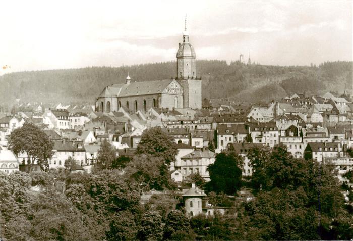 Annaberg -Buchholz Erzgebirge St Annenkirche mit Poehlberg