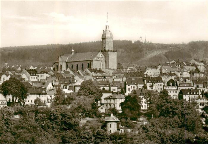 Annaberg -Buchholz Erzgebirge St Annenkirche mit Poehlberg