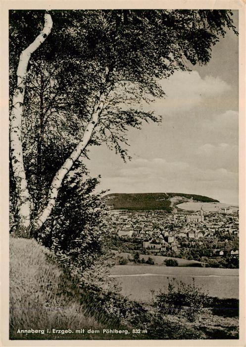 Annaberg -Buchholz Erzgebirge St Annenkirche mit Poehlberg