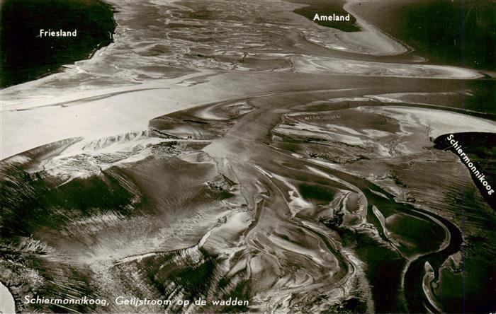 Schiermonnikoog Getijstroom op de wadden Friesland Ameland Schiermonnkoog Fliege