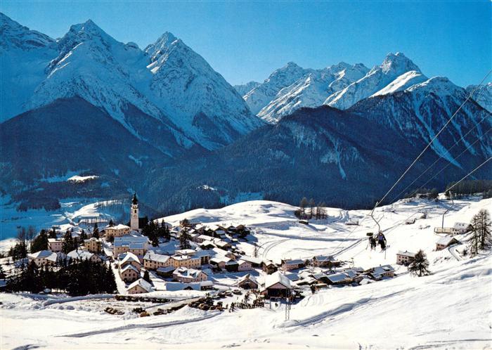 Ftan Panorama mit Sessellift