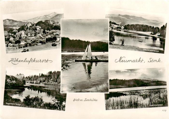 Neumarkt Steiermark Panorama Graslupteich Muhrenteich Furthersee Bootspartie