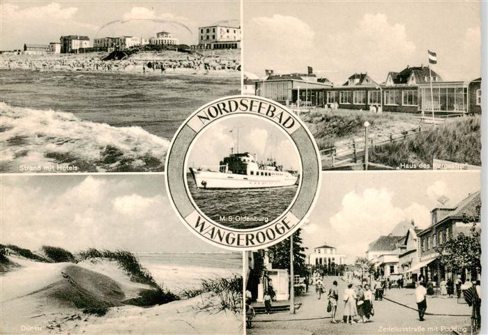 Wangerooge Wangeroog Nordseebad Strandhotels Haus des Kurgastes Duenen Zedeliuss