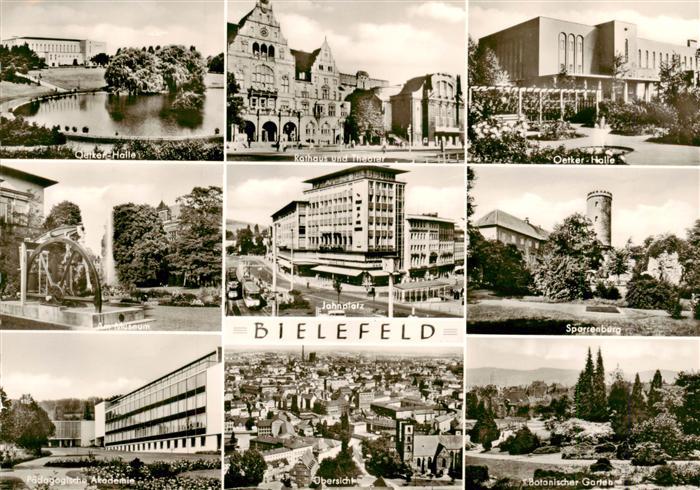 BIELEFELD  CITY Oetker Halle Rathaus Am Museum Jahnplatz Sparrenburg Paed Akadem