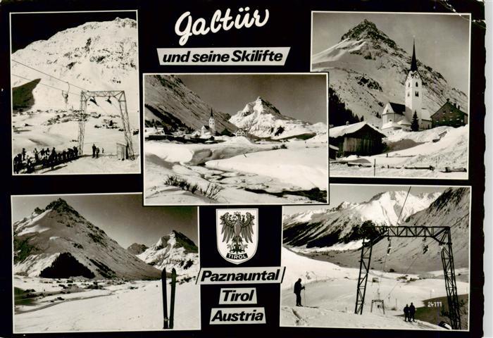 Galtuer Tirol Paznauntal Kirche Skilifte Panorama
