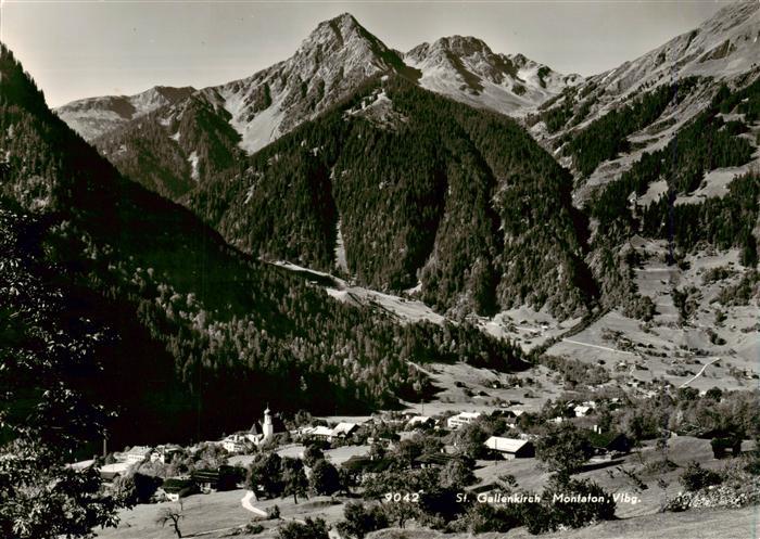 St Gallenkirch Vorarlberg AT Fliegeraufnahme