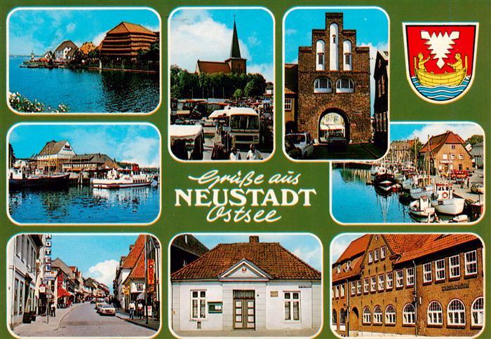 Neustadt Holstein Teilansichten Strassenpartie Stadttor Fischereihafen